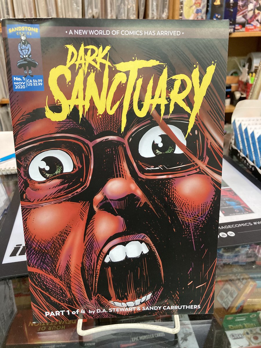 strangeadventrz's tweet photo. A spooky treat from #princeedwardisland! DARK SANCTUARY issue 1 is here from D.A. Stewart, @SGCarruthers, and @ComicsSandstone! #canadiancomics #darksanctuary #sandstonecomics #readmorecomics https://t.co/nX1BHx5vrn