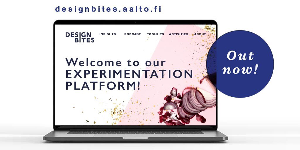 AaltoDF's tweet image. What a way to kick off the weekend! Get your creative juices flowing with the new insights &amp;amp; tools platform launched today by our @DesignBites research project at designbites.aalto.fi

#designthinking #entrepreneurship #experimentation @AaltoUniversity