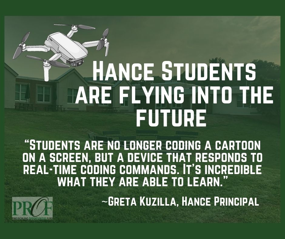 PROF_FUND's tweet image. With the help of a PROF Fast Grant, students at Hance Elementary School will be using coding technology to FLY drones.  
Hear how principal Greta Kuzilla feels it will add to the school's Fab Lab at prof-fund.org. @PRSchools @Hanceprincipal @rams_pr