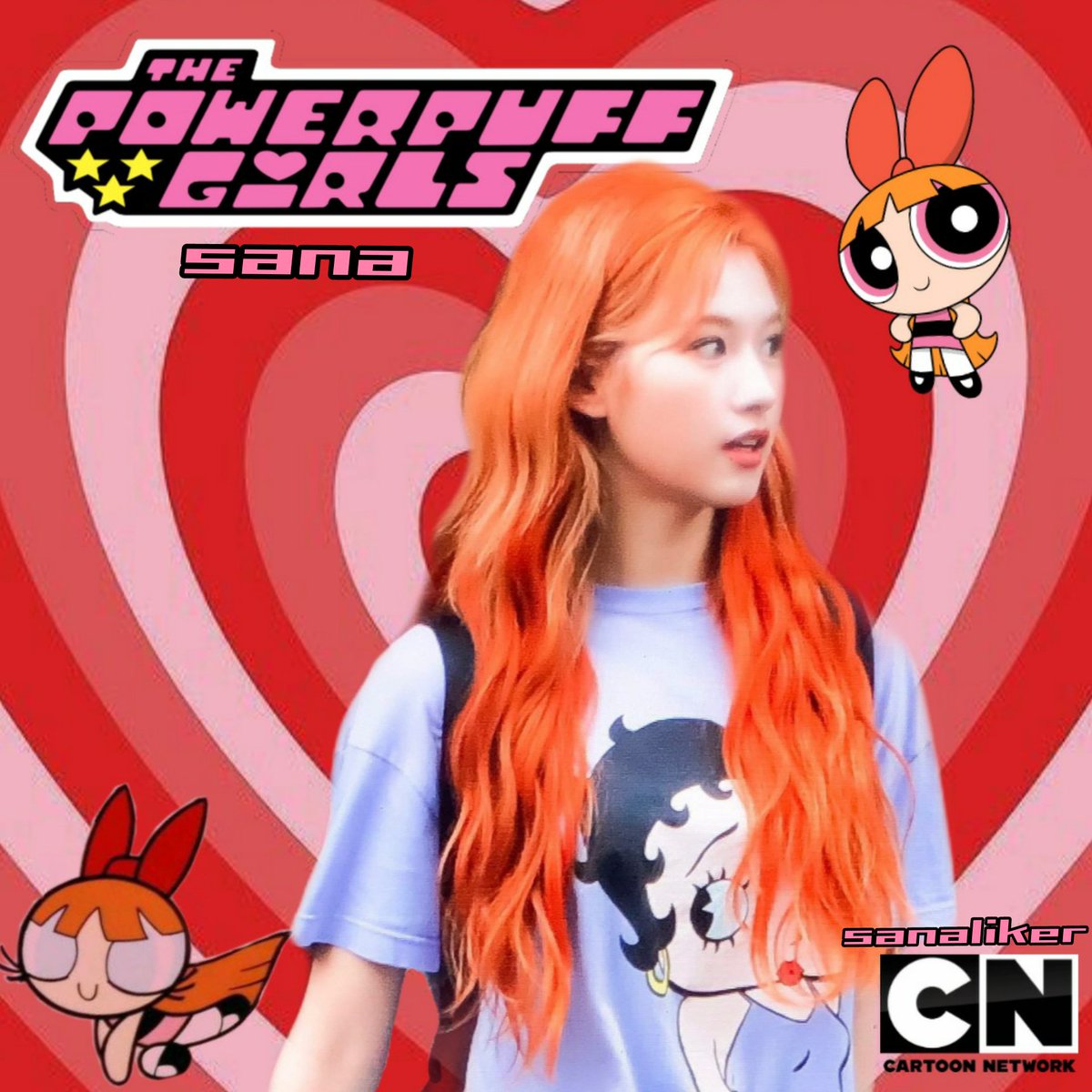 sanaliker's tweet photo. #SANA AS POWERPUFF GIRLS https://t.co/mPtipcTHWy