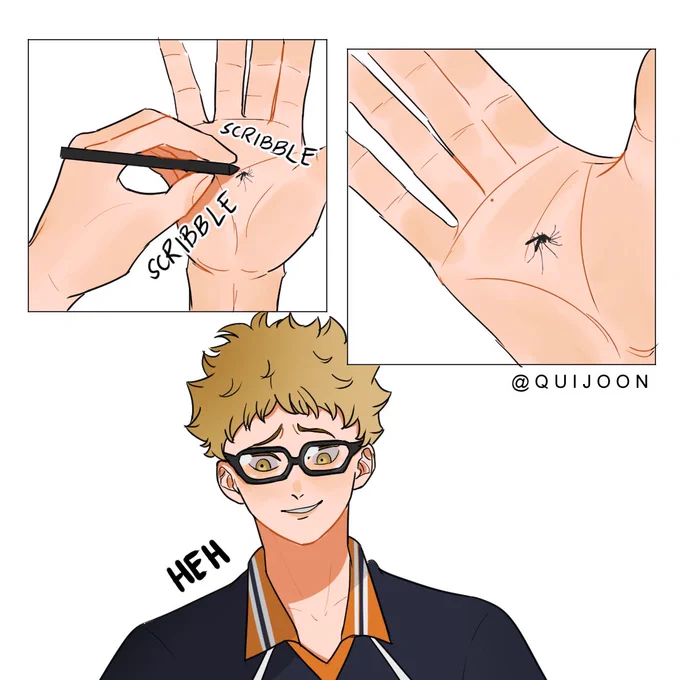 Life Hack by Tsukki

#haikyuu #tsukishimakei #kageyamatobio 