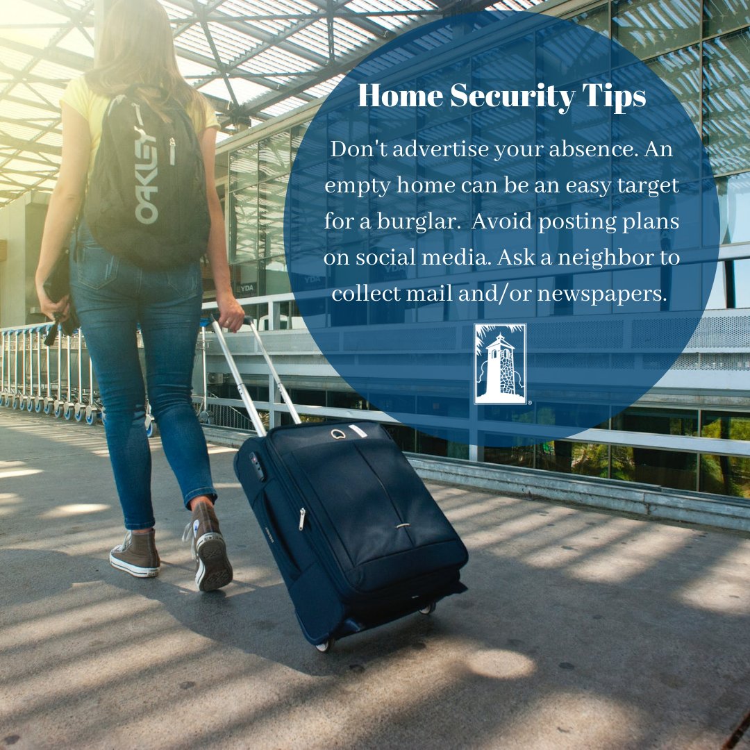 Avoid posting travel plans on social media. This advertises your empty home and can be an easy target for burglars. https://t.co/HjERYRQlhx