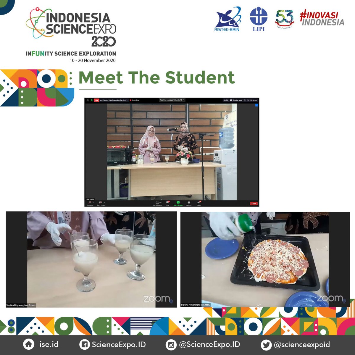 ScienceExpoID's tweet photo. Meet The Student merupakan suatu kegiatan Program LIPI sebagai program yang diadaptasi dari program LIPI Goes to School. LIPI mengajak para siswa sekolah dan mahasiswa berbagai kampus sebagai bagian dari pembinaan ilmiah kepada siswa, mahasiswa, termasuk guru, dan dosen.
#LIPI https://t.co/bqTMq3Wk6m