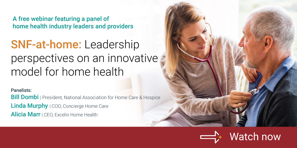 WellSkyHealth's tweet image. Watch this on-demand panel video — ft. #HomeHealth &amp;amp; #Hospice leaders @OfficialNAHC President @billdombi; Concierge Home Care COO Linda Murphy; &amp;amp; Excelin Home Health CEO Alicia Marr — sharing their perspectives on the #SNF-at-home model.

—&amp;gt; Watch here: bit.ly/38RL95S