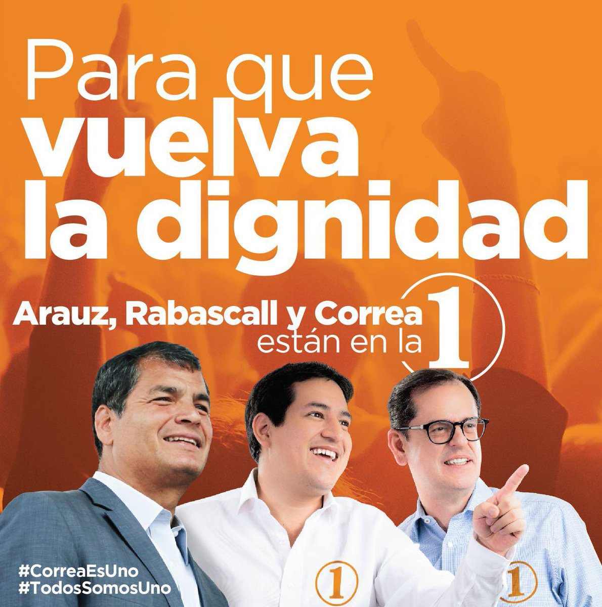 JorgeVelezVelez's tweet photo. Todo, todito por la lista 1 ☝🏼, a recuperar el futuro para que regrese el país de derechos y oportunidades para todas y todos #TodosSomos1 #CorreaEs1
@cendemocratico @ecuarauz @rabascallcarlos @unesguayas @UNESECUADOR @enriquemenoscal @pierinaescorrea @marcelaguinaga https://t.co/JqSvTeopks