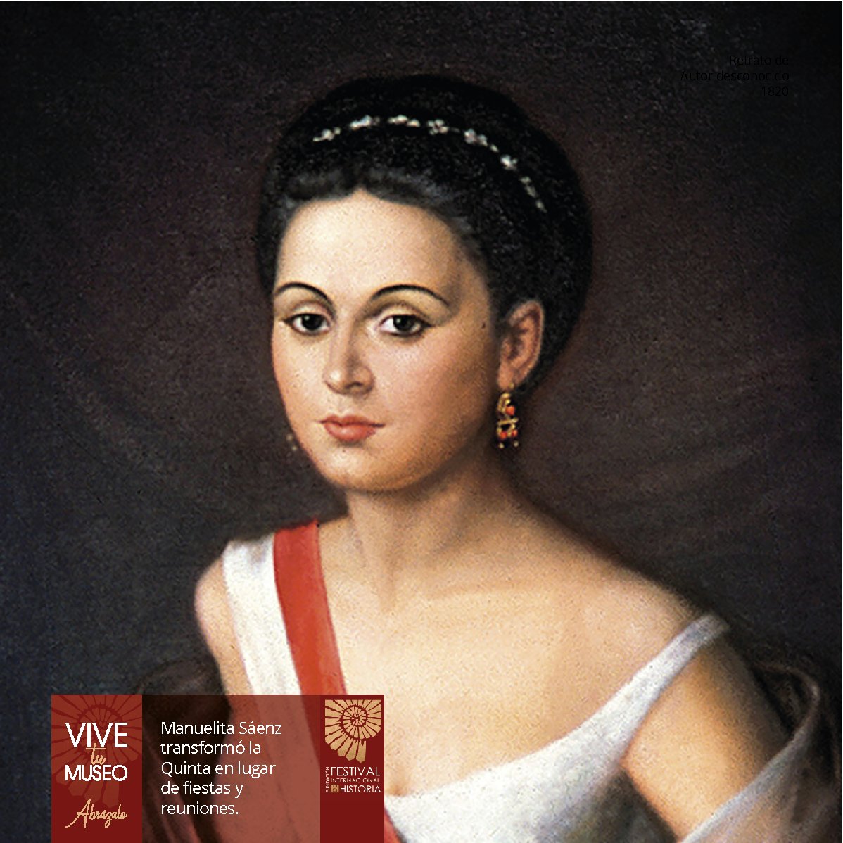 Festhistoria's tweet image. Manuelita Sáenz acompañó al Libertador por 2 años en la Quinta, a partir de 1828. #ViveTuMuseo
- Miércoles 25 de noviembre / 6:00 pm
- ZOOM:  bit.ly/LAQUINTAVTM
- Facebook Live:  @Festhistoria
#Festhistoria #Bolivar #Libertador #ManuelitaSaenz #QuintaDeBolivar #Bogota