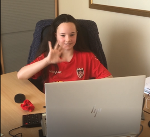 PrepScott's tweet photo. Scott of the Week: Pippa was lucky enough to be able to talk to Sir Geoff Hurst online this week. Instead of being able to play with her team, she used their regular catch up slot and spoke to the football legend for one hour online! Amazing! @HelenaWycliffe @WycliffePrep https://t.co/MI3P5fhP1B