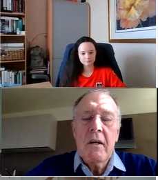 PrepScott's tweet photo. Scott of the Week: Pippa was lucky enough to be able to talk to Sir Geoff Hurst online this week. Instead of being able to play with her team, she used their regular catch up slot and spoke to the football legend for one hour online! Amazing! @HelenaWycliffe @WycliffePrep https://t.co/MI3P5fhP1B