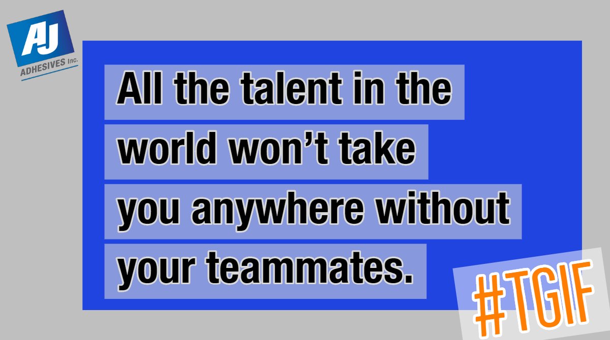 Teamwork makes the dream work! #TGIF