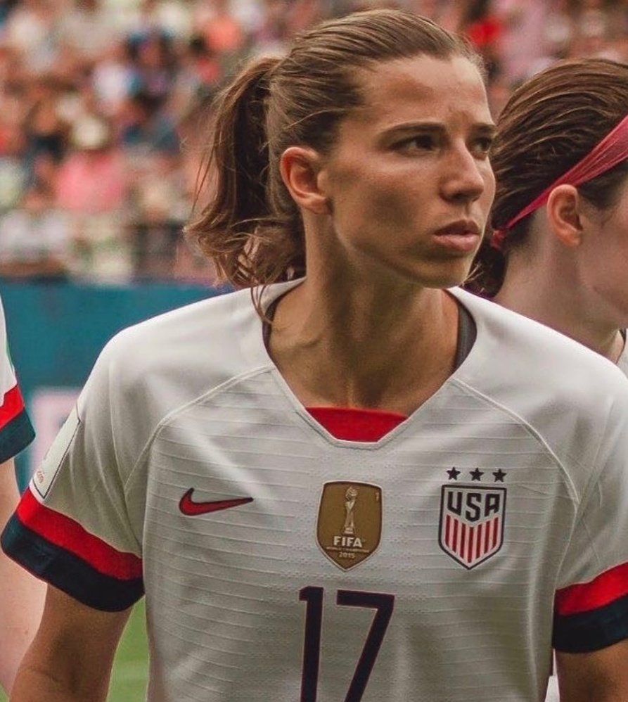 Tobin Heath's jawline; a thread