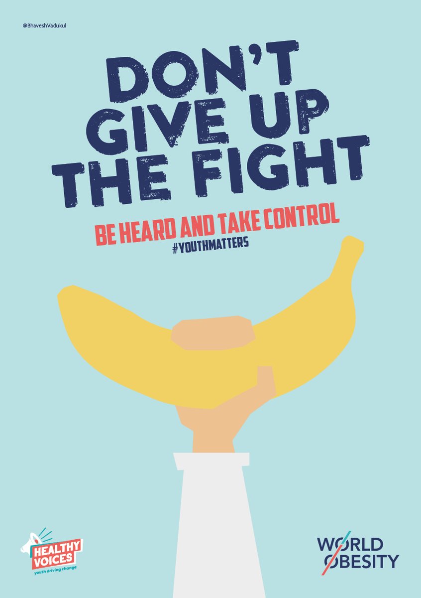Don't give up the fight!! #YouthMatters @OneMinuteBriefs @WorldObesity #HealthyVoices #WorldChildrensDay