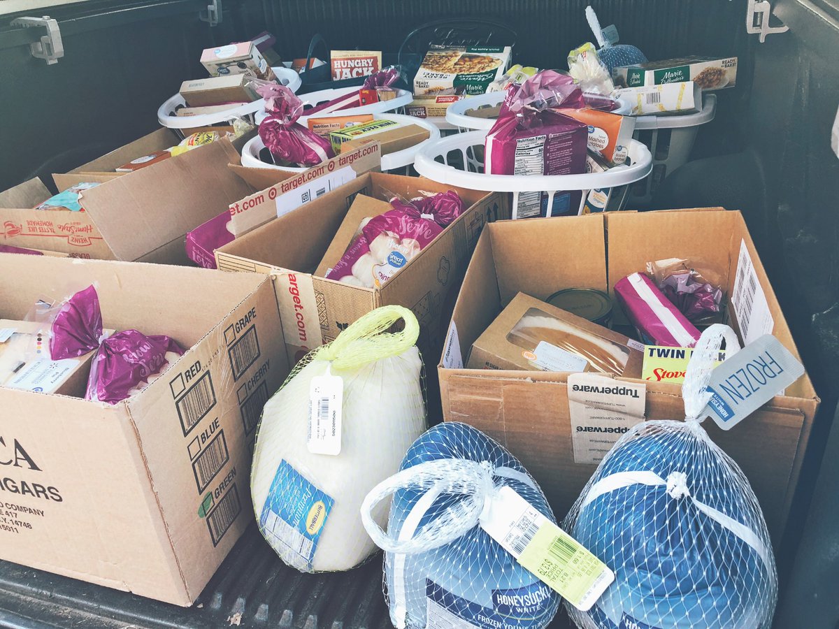 NewHeightsWV's tweet photo. Just a fraction of the total haul of Thanksgiving meals that were donated. Thank you church for showing up in a big way and thanks to Rebuild Huntington for serving well. #NHloop https://t.co/E0kvxs5F4n