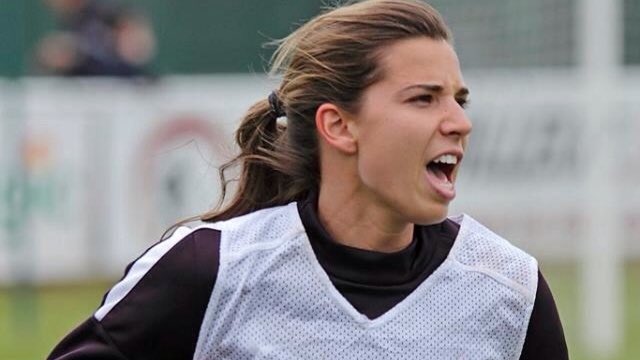 Tobin Heath's jawline; a thread