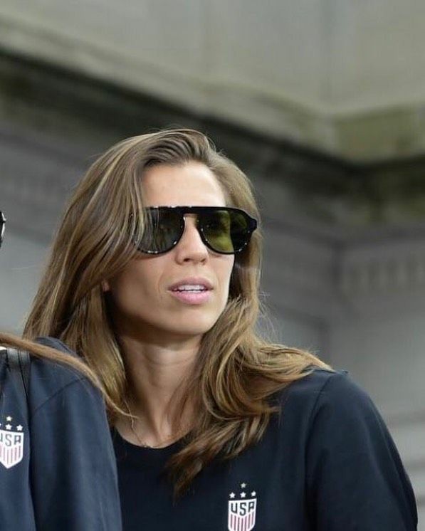 Tobin Heath's jawline; a thread