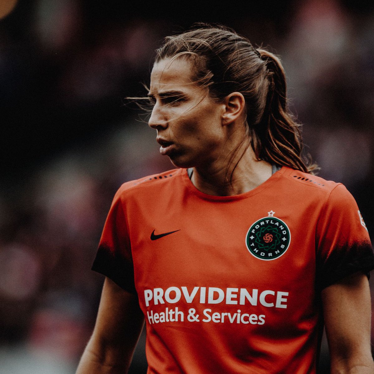 Tobin Heath's jawline; a thread