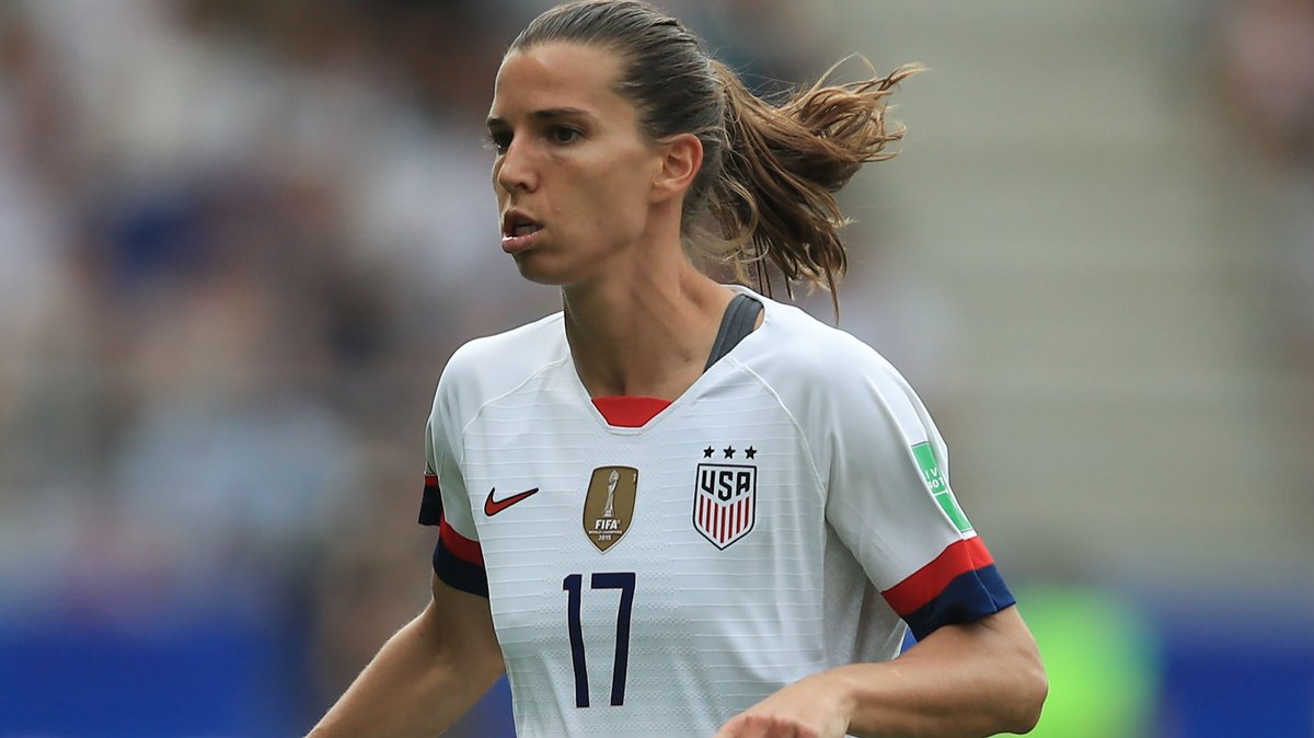 Tobin Heath's jawline; a thread