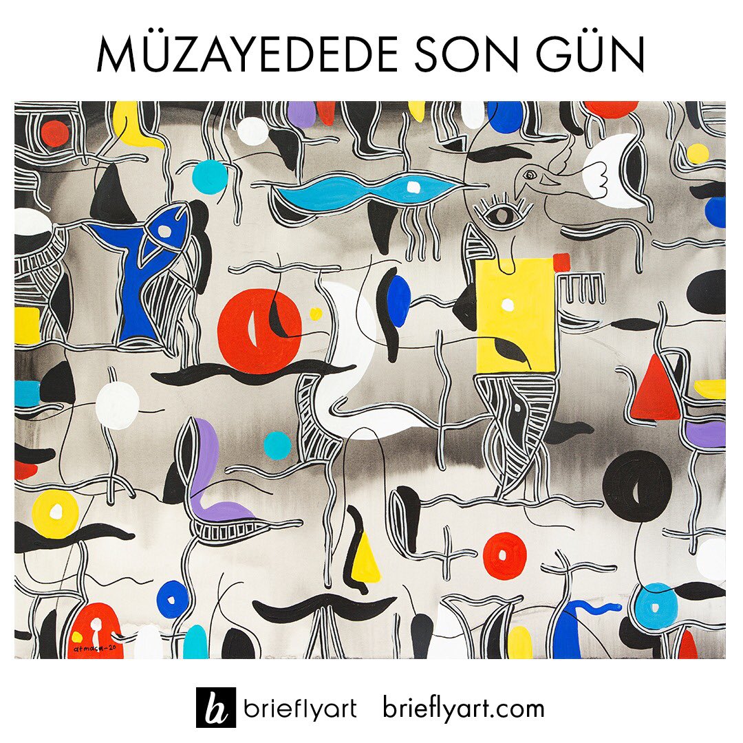 Son 3 saat... 

Online müzayedede, Ali Atmaca’nın “Küçük Devrimler” 
eserlerine, saat 21.00’a kadar brieflyart.com 
adresinden pey verebilirsiniz.
#müzayede #sergi #art #contemporaryart #aliatmaca 
#onlineart #auction #artwork #modernart #painting 
#paintoftheday