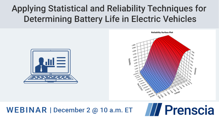 HBMPrenscia's tweet image. Join us as we discuss how reliability analysis techniques can be used to characterize cell-to-cell variation and even control for important factors like temperature or depth-of-discharge in order to analyze their impact on battery life.

Register today: ow.ly/7Nyi50CqgG0