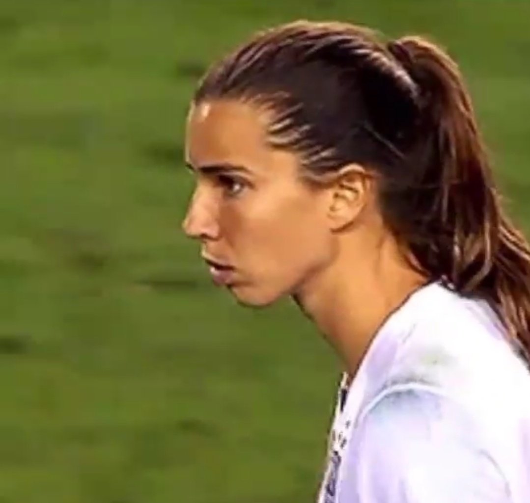 Tobin Heath's jawline; a thread