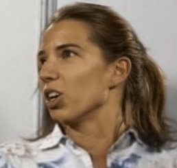 Tobin Heath's jawline; a thread