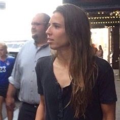 Tobin Heath's jawline; a thread