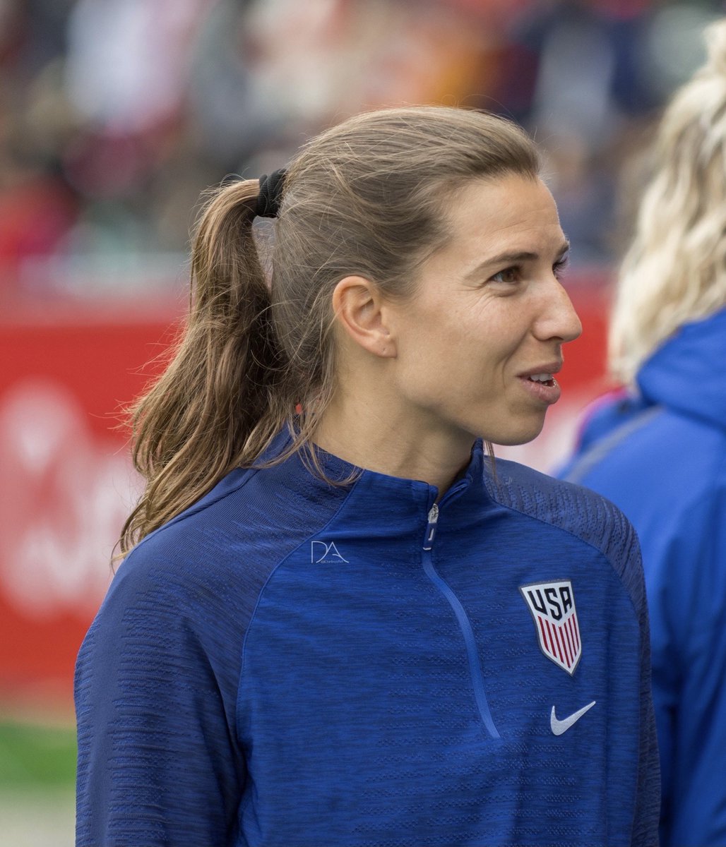 Tobin Heath's jawline; a thread