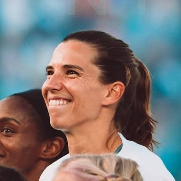 Tobin Heath's jawline; a thread