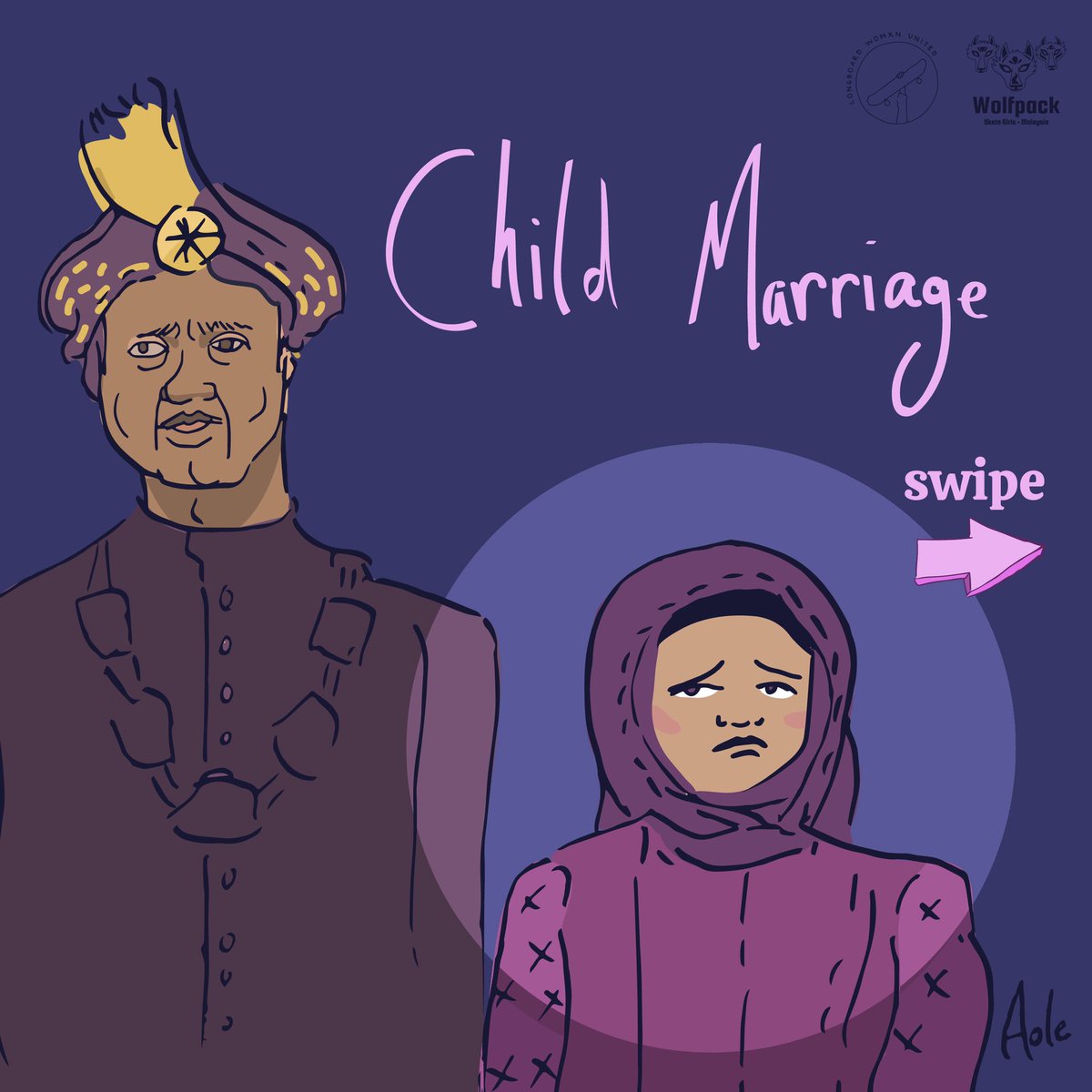 LongboardWomen's tweet photo. We continue to bring awareness to some of the problematics Malaysian girls and women face. Unfortunately #childmarriage is one of them.
We’re aware not every girl in Malaysia suffer this but it still happens and is a crime against our basic human rights. https://t.co/rerngMwZeq