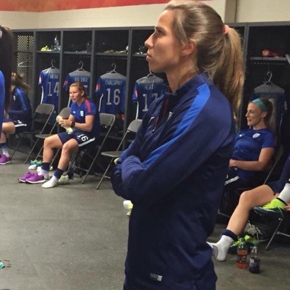 Tobin Heath's jawline; a thread
