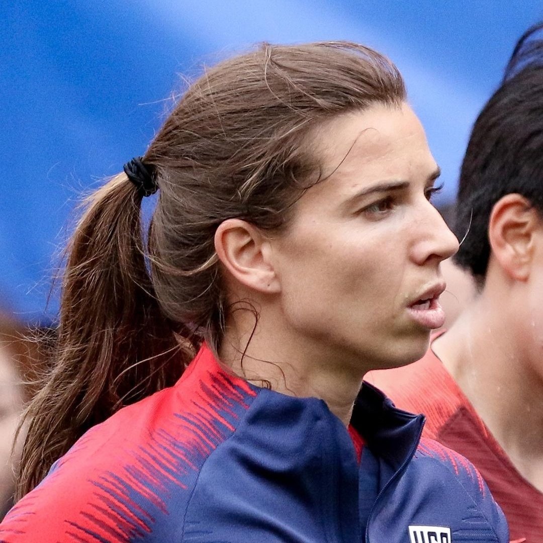 Tobin Heath's jawline; a thread