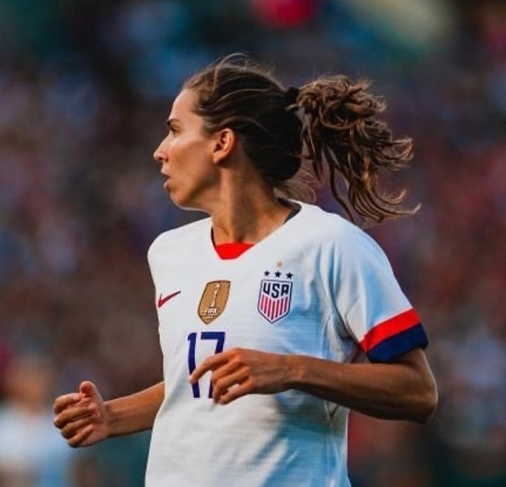 Tobin Heath's jawline; a thread