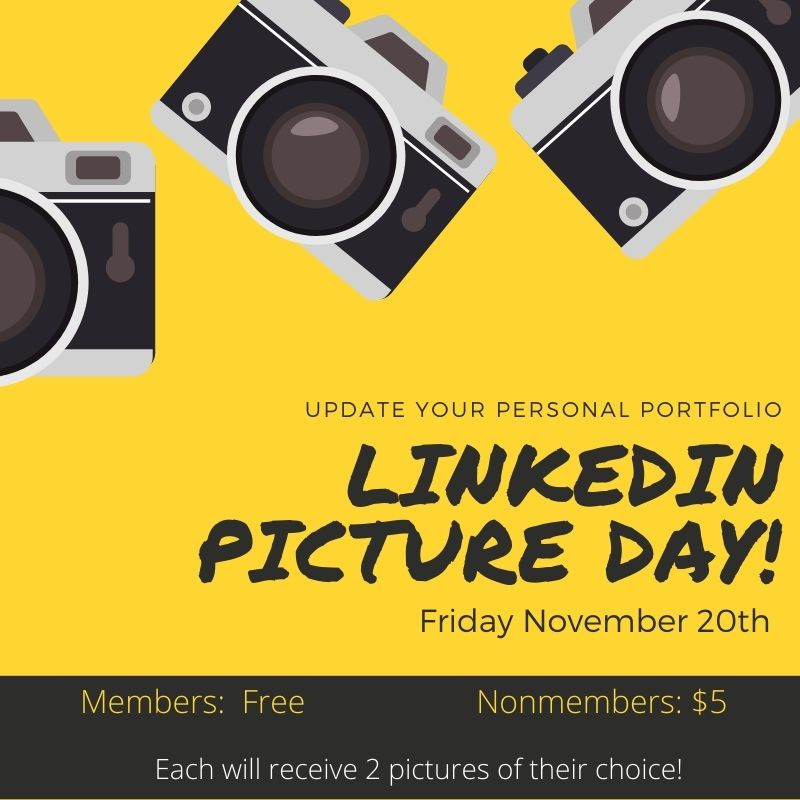 SUIT UP COOGS!🕴

We will be at the Student Center South today from 5-6 p.m.

Come get your professional picture taken, and update your LinkedIn profile.📸

Members: Free
Non-members: $5

Grab a friend and head over to the UC! #saycheese😃