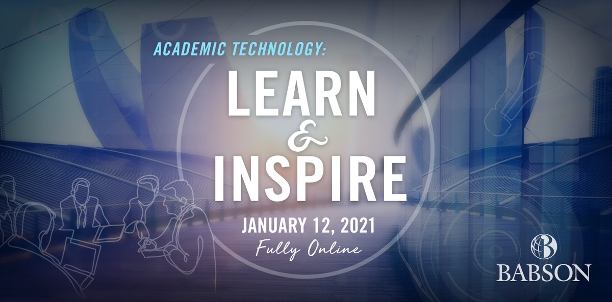 BabsonATI's tweet photo. Save the date for our next event: Tuesday, January 12, 2021! More info here: https://t.co/lNTmo9mZMx https://t.co/4uH2WSweBh