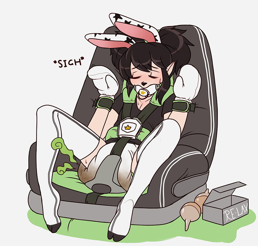 CushyABDL's tweet photo. You ever feel like Mommy WANTS you to dump in your diaper? She claims she's potty training me, but then 'cozy' car rides like these happen!

"You wont grow if I don't challenge you!" she says.

The only thing growing is the seat of my pamps!

Art by the stellar Zee-Rage-Man! https://t.co/KAryNzwiVU