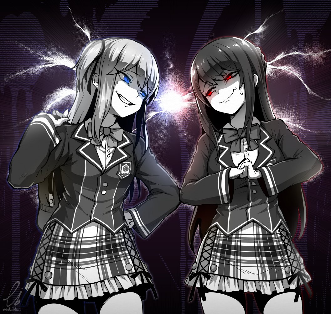 「二人は仲良し???

#いちご美術部
- Skeb / Commission -」|海老ブルー/ebiblue 😈のイラスト