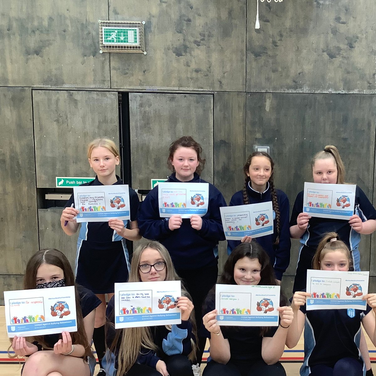 HighfieldLA's tweet photo. This week we have been taking part in special #ABW2020 workshops. We think one of the best ways to prevent bullying behaviours is to ensure that we are friendly and kind to everyone &amp; allow people to be themselves. Here are some of our #BeYourBestForFriendship pledges. #WeAreSTAR https://t.co/nlx9V3tF3c