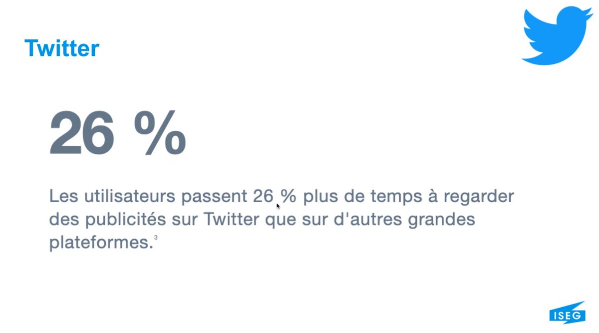 RmiDebruyne2's tweet photo. @camillejourdain nous parle des #ads sur Twitter et leur performance par rapport aux autres réseaux dans le cadre de son intervention à l'@isegmcsli 

#ISEGSocialMedia https://t.co/0gLIhrVRIs