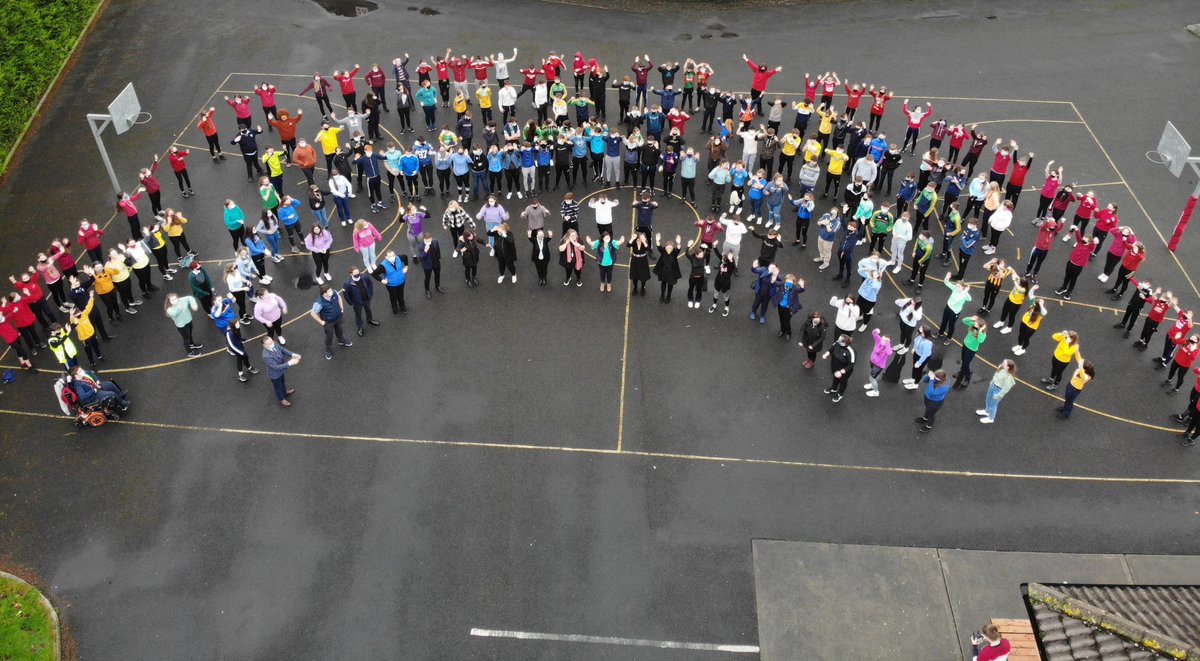A colourful end to our #StandUpAwarenessWeek2020 Huge thank you to all students and staff involved in the week. "Come In so no one has to Come Out" @BeLonG_To #ComeIn