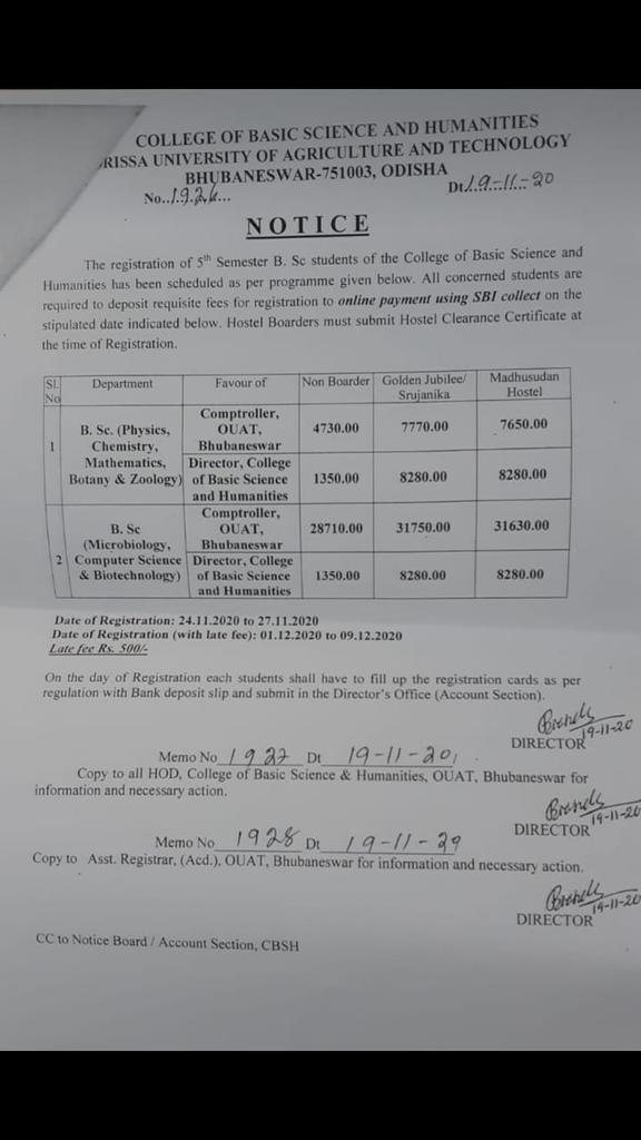 OUATstudents's tweet image. In this time of pandemic and lockdown, the university suddenly demanded fees without any prior notice, it&apos;s time of month end and most of the students are not financially stable and are unable to pay the fees.
@CMO_Odisha @GovernorOdisha @dr_arunsahoo @vc_ouat