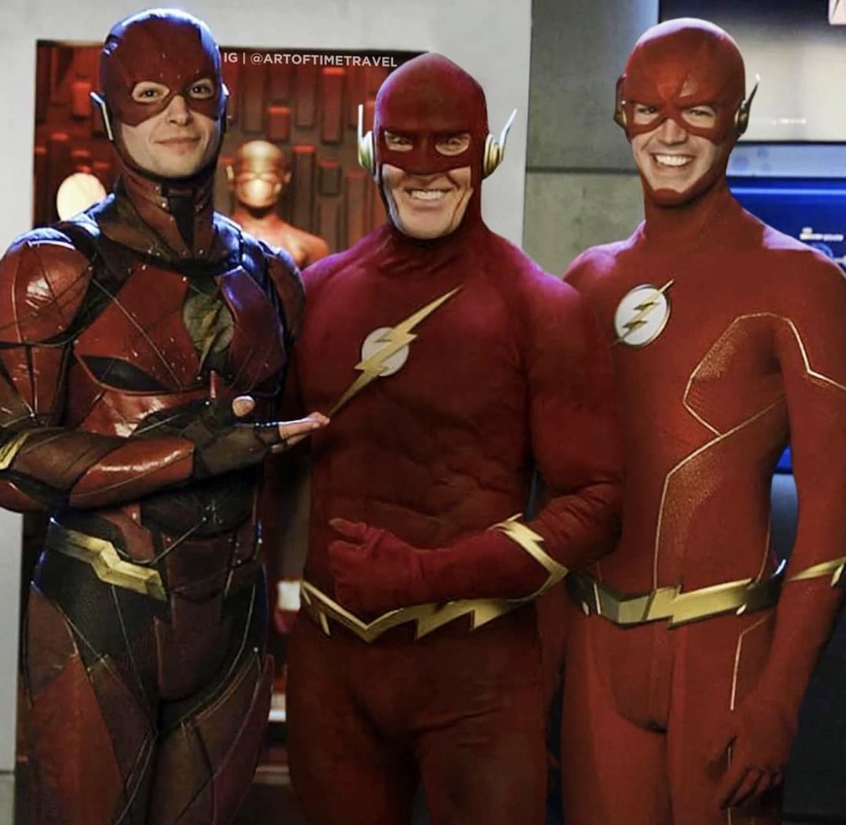 TheFlashPodcast's tweet photo. OMG - imagine if we had gotten a scene with all three of them in #CrisisOnInfiniteEarths 😭😍⚡️@JohnWesleyShipp #GrantGustin #EzraMiller #TheFlash #DCEU #Arrowverse #Earth90 #FanArtFriday
Art by Art of Time Travel https://t.co/tKhmle7Qba https://t.co/4RSlCTJ9Pc