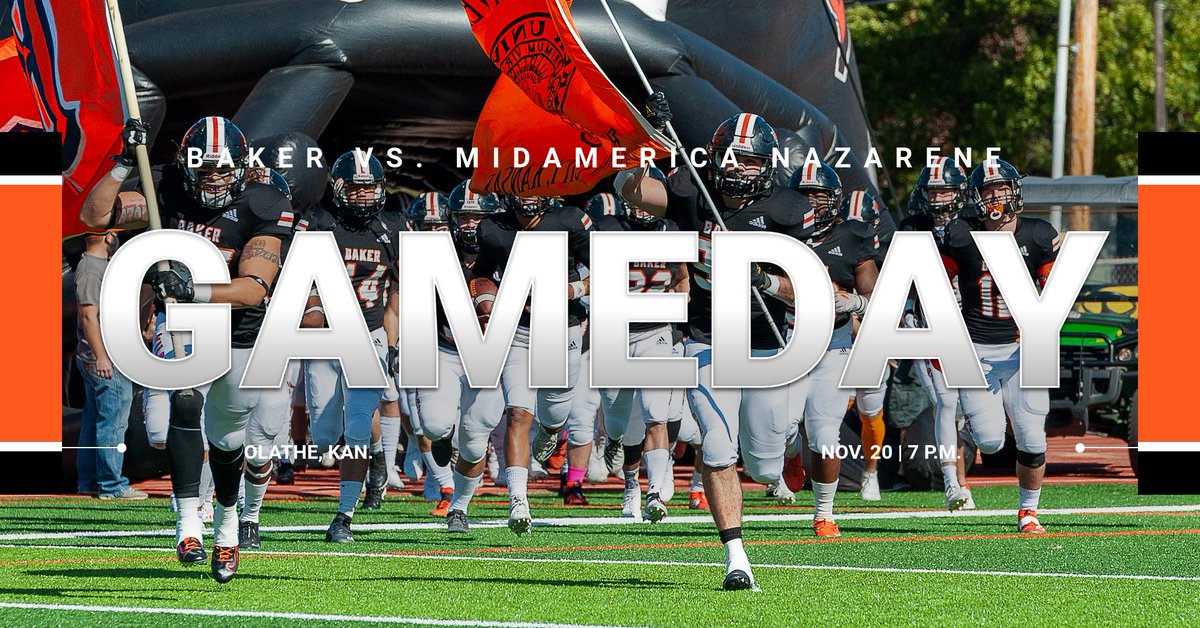 BakerAthletics's tweet photo. FB: It's GAMEDAY for the Baker football team! The Wildcats will take on MNU this evening at 7 p.m., in Olathe! Visiting fans will not be admitted! You can follow the game at the links below!

Watch: https://t.co/ywIqQ4MW5s
Stats: https://t.co/N3dcqyRw9T https://t.co/IM3x0Ep40o