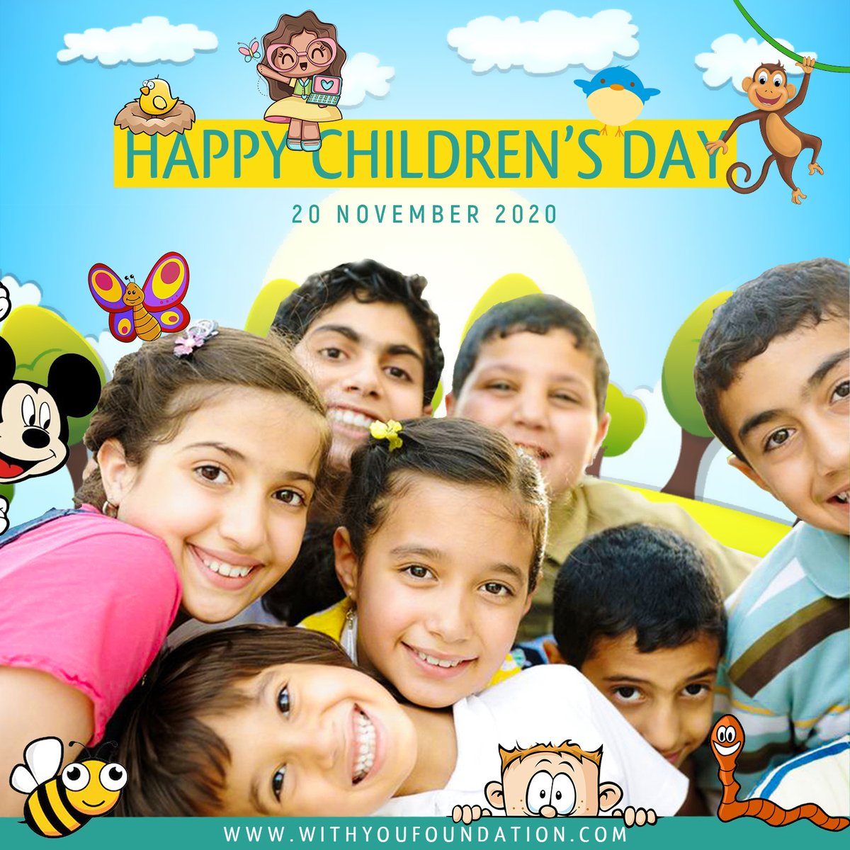 withufoundation's tweet photo. روز جهانی کودک مبارک❤️
.
#withyoufoundation #ebi #charity #iraniancharity #worldchildrensday ⠀⠀⠀⠀
#باتو #ابی #مهشیدحامدی #خیریه #ایران #خیریهایرانی #ایرانیان #آرزوکن #روزجهانی_کودک https://t.co/mKWP1B0QzK