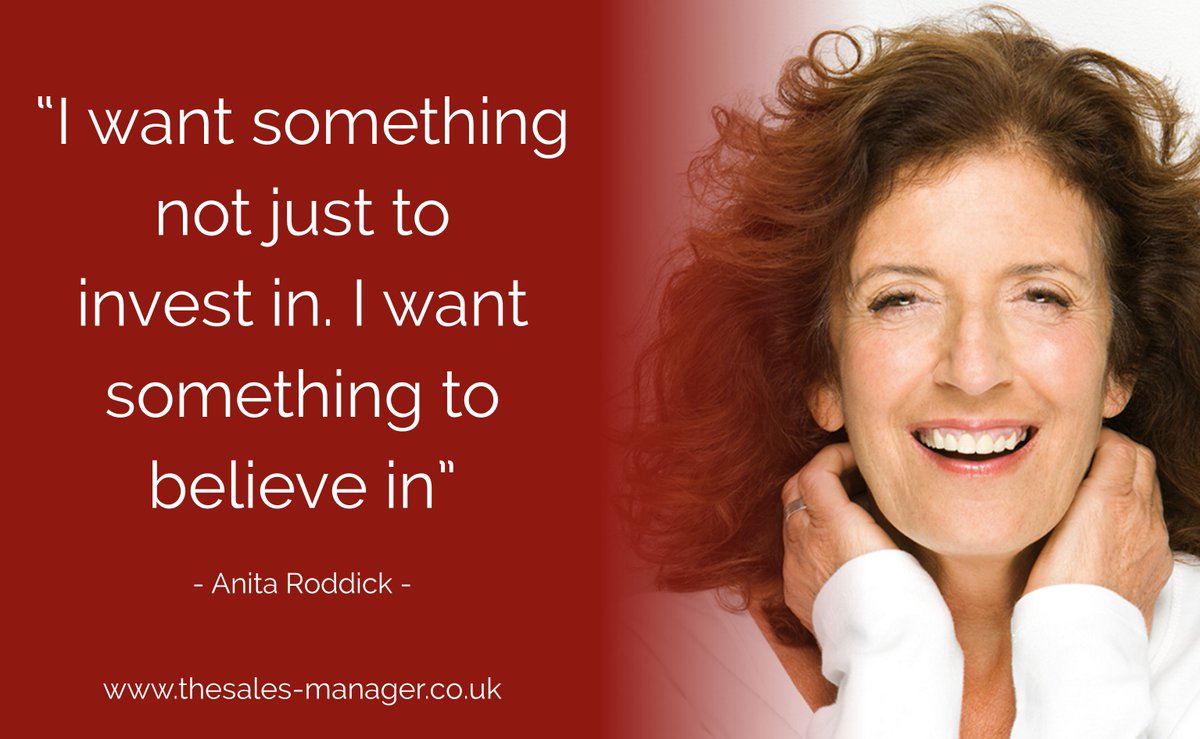 Anita Roddick, founder of The Body Shop, dishing out the #WeekendWisdom for #entrepreneurs today ❤️