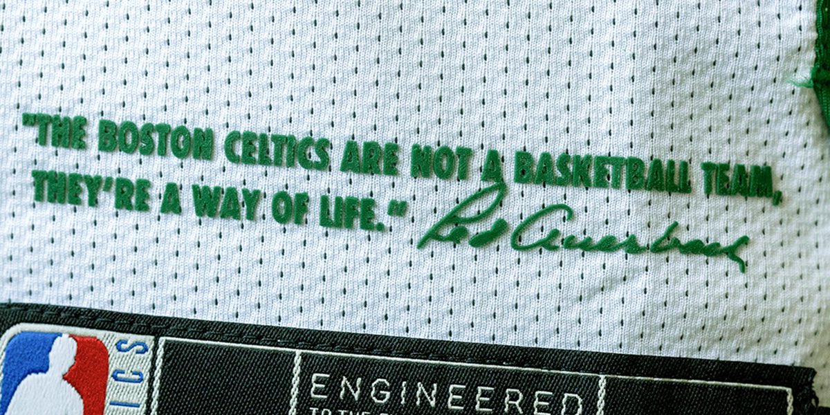 VistaPrint on X: Nothing says Boston like the Boston @Celtics. They are  woven into the fabric and identity of the city. So when we partnered with  the Boston Celtics, we wanted to