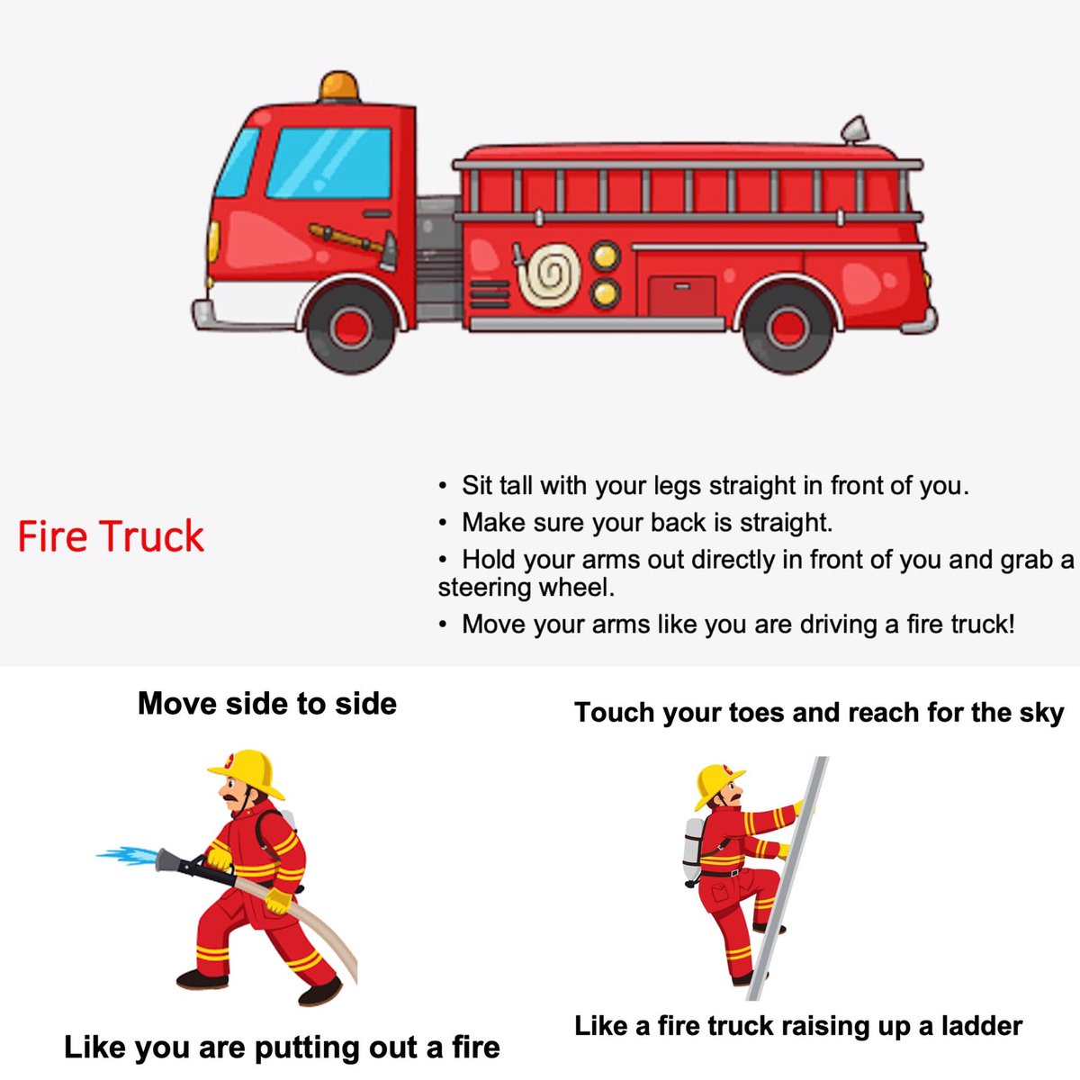 Miss_mcjohnson's tweet photo. Kinders learned about firefighters and fire safety! We engaged in firefighter movement and went on a field trip to a fire station 🚒 Kinders learned about the different parts of a fire truck and created their own unique fire trucks using different shapes 😊👩‍🚒🧑‍🚒🔥💦@Miss_SOBrien https://t.co/RsL5BYq5X1
