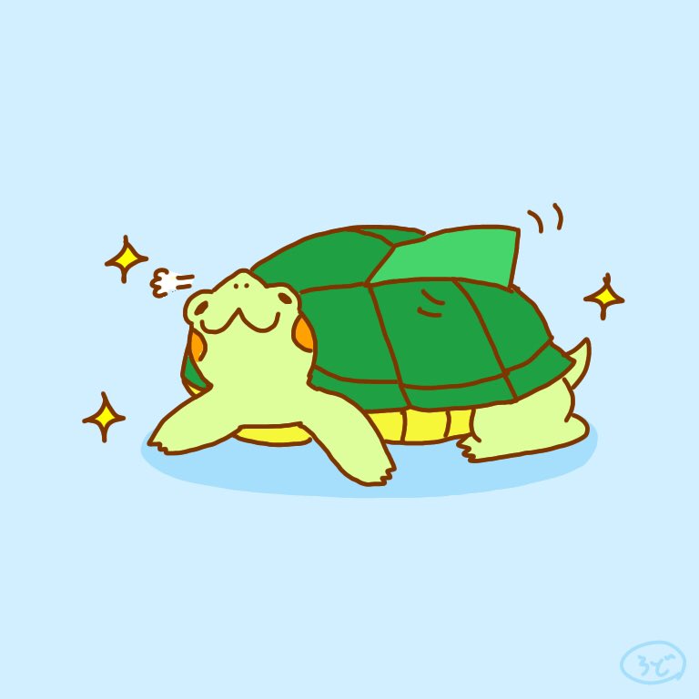 ろどつむり 甲羅が剥がれかけでもドヤ顔なみどりちゃん 剥がれかけの甲羅うまく描けない 今日のリアルみどりちゃん 脱皮 今日というかもう昨日ですが T Co Btphbzjo68 Twitter