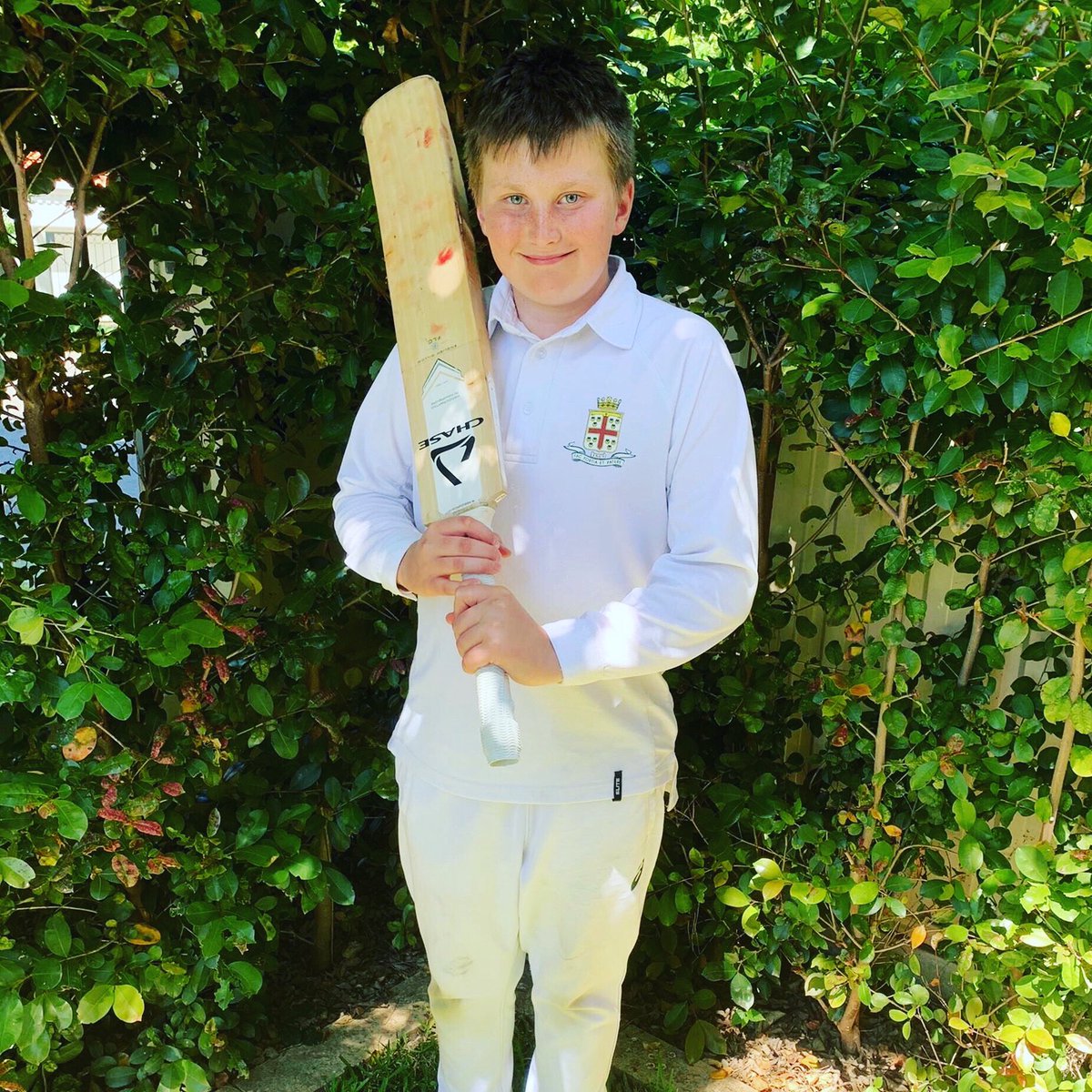 ChaseCricket's tweet photo. Zac is one of our young Australian cricketers, who is a proud ambassador for Chase! Zac is celebrating after hitting an epic 82 runs off 32 balls for Prince Alfred College in Australia 🇦🇺 🔥 🏏 #cricket #englishwillow #handmade #cricketbat #chasecricket #madeinengland #hampshire https://t.co/TwTW8ZnGR5