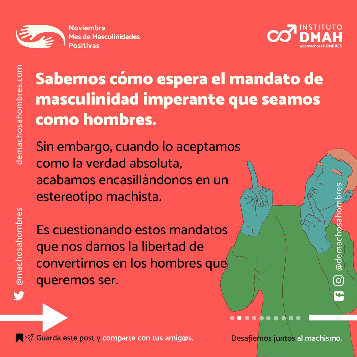 machosahombres's tweet photo. 4 formas de resignificar tu masculinidad
#DiaDelHombre #DiaInternacionalDelHombre #DMAH https://t.co/U7Na3aD57x
