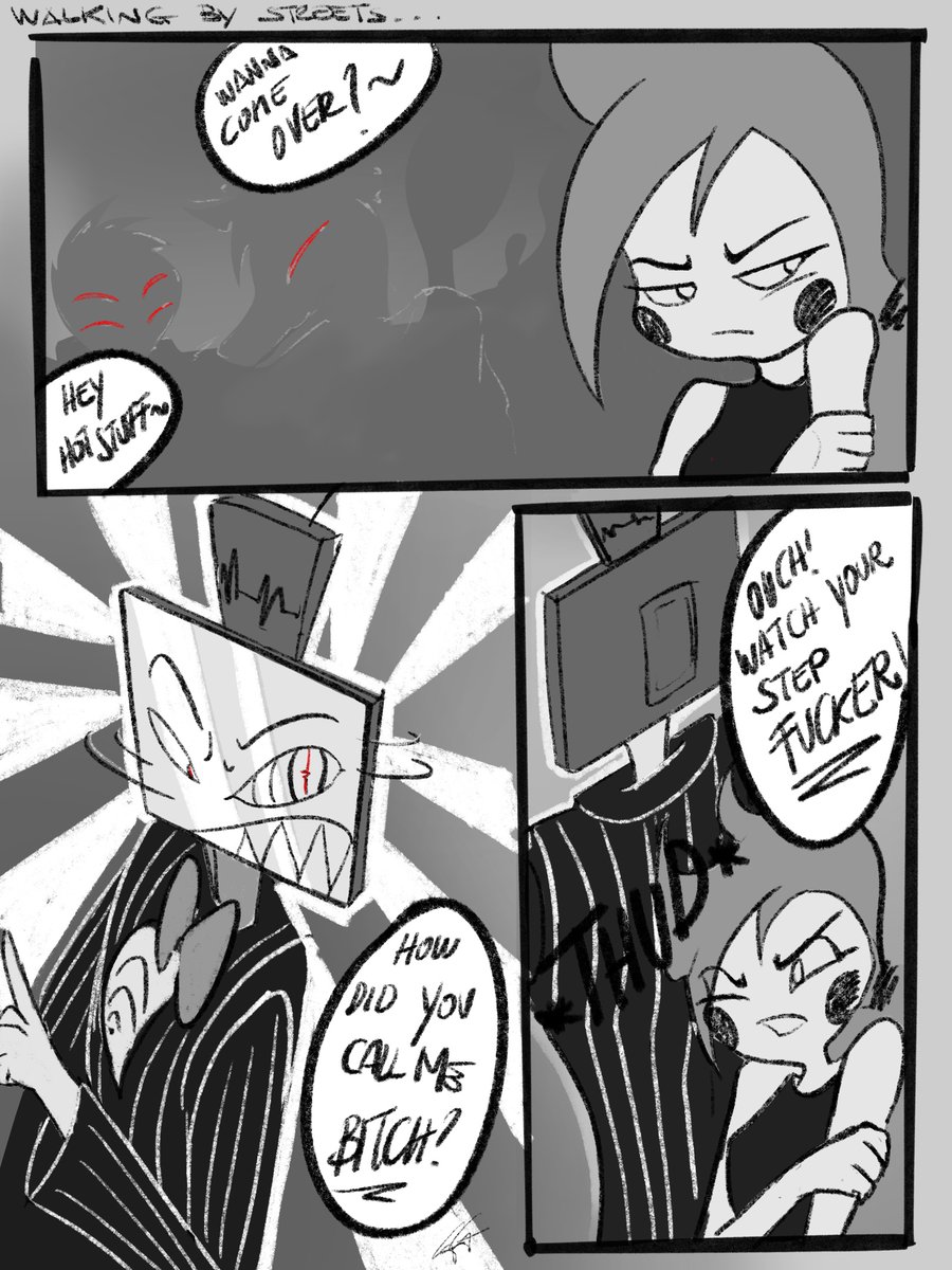 venusdemilo2703's tweet photo. "How it all started"
Here are the first 4 pages of my new comic about my #HazbinHotelOC AJ!
โจmore to come soon, stay tuned! โจ
#HazbinHotel #HazbinHotelFanart #hazbinhotelcomic #HazbinhotelValentino #HazbinHotelVox #Valentino #Vox #digitalart #Procreate https://t.co/xy25357WSH