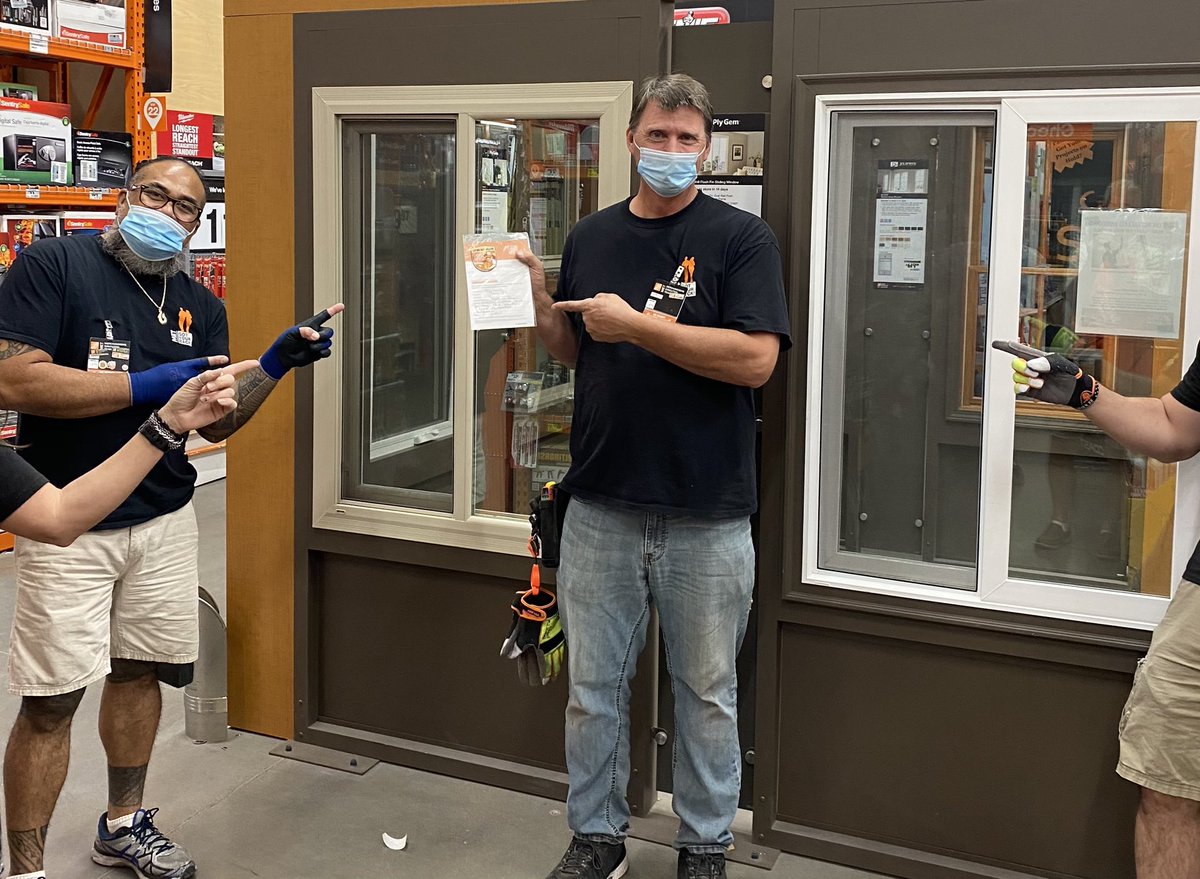 Proud to show off 2 of my associates Haley and Tony. They both provide great customer service and consistent hard work. ⁦<a href="/BobMisner2/">Bob Misner</a>⁩ ⁦<a href="/404Rocks/">Home Depot #404</a>⁩ ⁦@BrandonBellTHD⁩ #d66proud